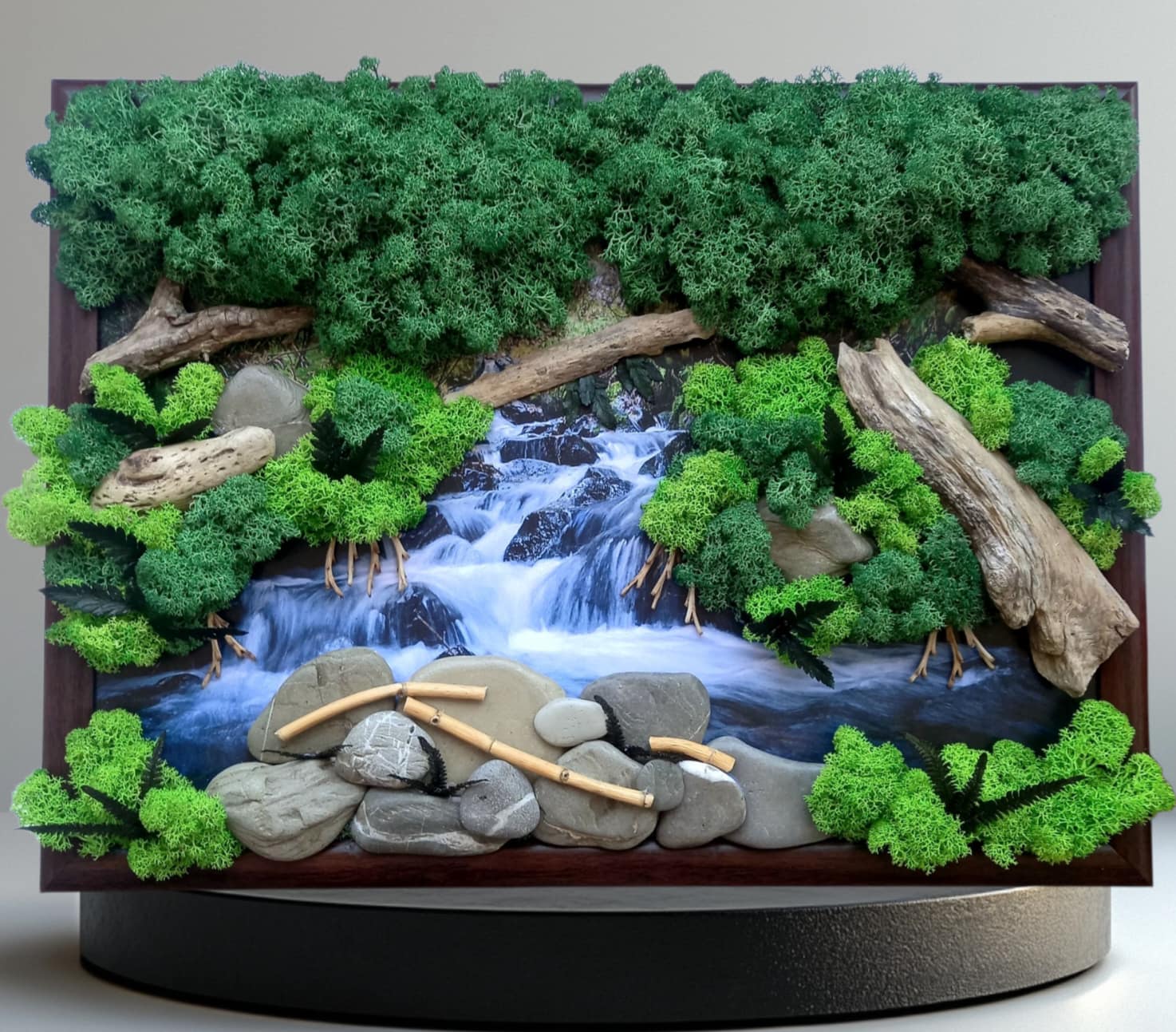 Картина със скандинавски мъх "Горско спокойствие"