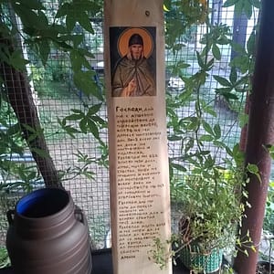 Икона на Св. Нектарий Оптински с молитва на Оптинските старци