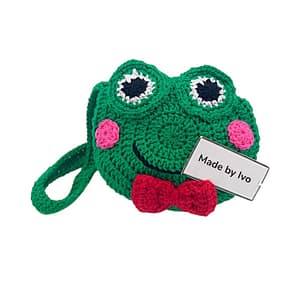 Детска плетена чантичка "Жабка"