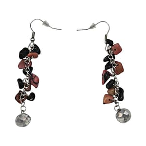 Висящи обици с естествени камъни