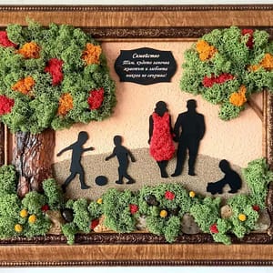 Подарък за семейство със скандинавски мъх