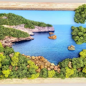 Картина със скандинавски мъх "Морски залив"