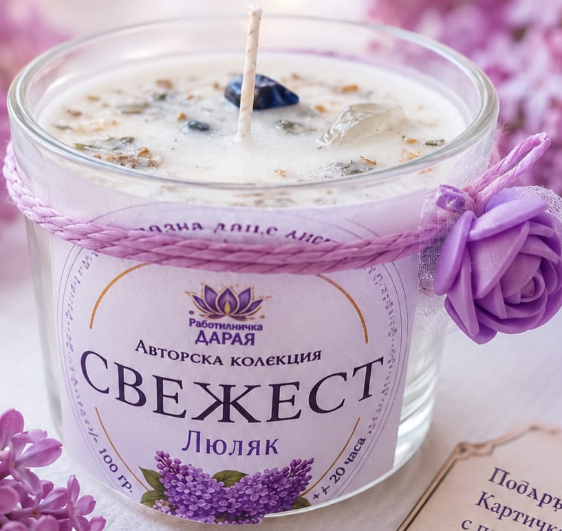 Ароматна свещ "Свежест" 100 гр.