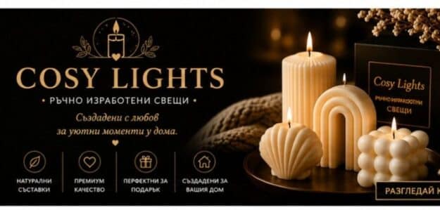 Cosy Lights Luxury handmade candles